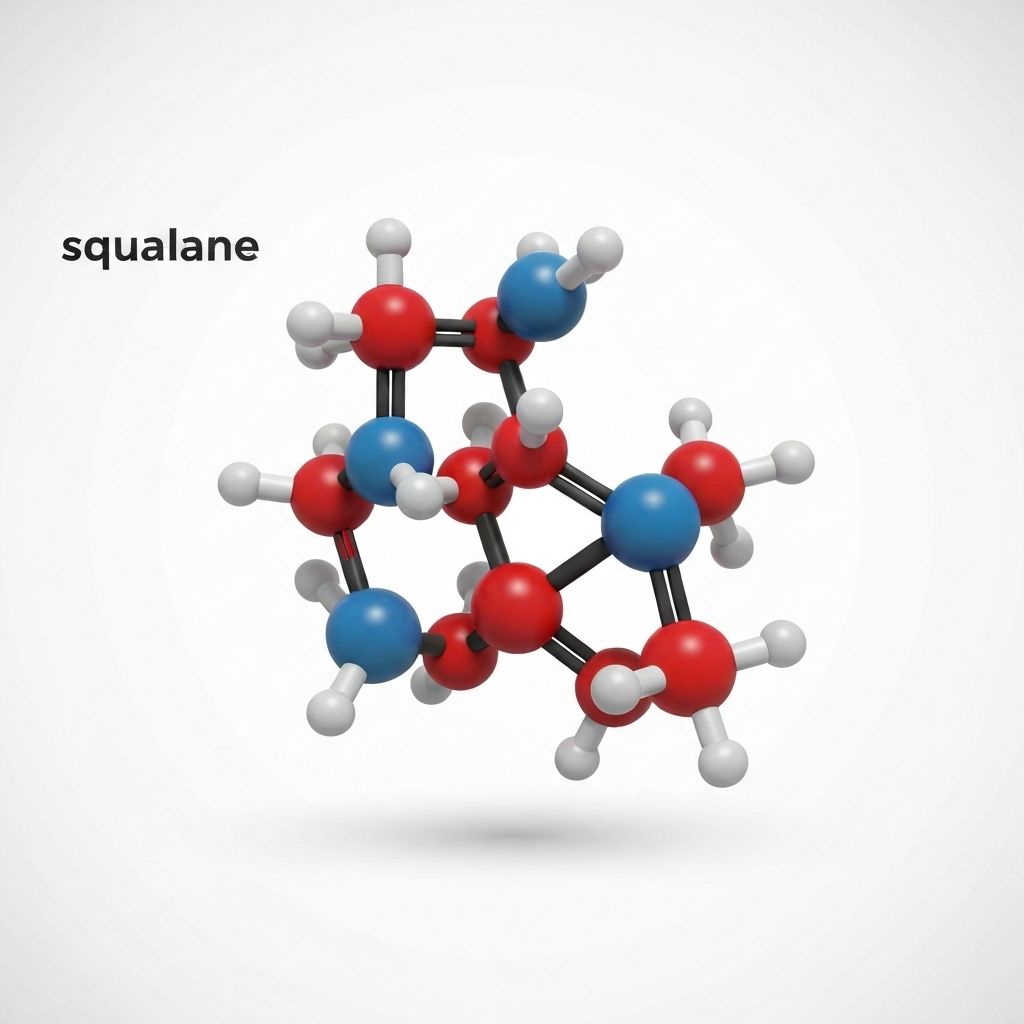 Squalane molecule illustration
